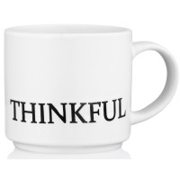 ARDESTO Чашка Thinkful, 420мл, кераміка, білий