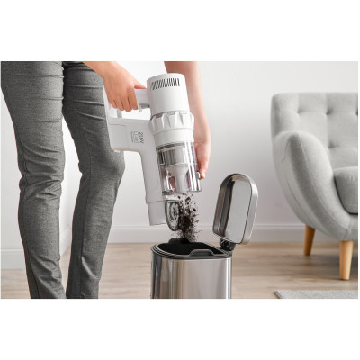 Sencor Пилосос безпровідний, 250Вт, конт пил -0,5л, автон. робота до 45хв, НЕРА, підсвітка, турбо щітка, білий Sencor Пилосос безпровідний, 250Вт, конт пил -0,5л, автон. робота до 45хв, НЕРА, підсвітка, турбо щітка, білий