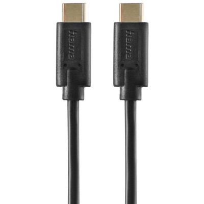 HAMA Кабель заряджання/синхронізації USB-С > USB-C, 1,5м ,чорний