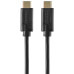 HAMA Кабель заряджання/синхронізації USB-С > USB-C, 1,5м ,чорний