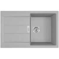 Мийка кухонна Franke Sirius, тектонайт, прямокутник, з крилом, 780х500х200мм, чаша - 1, накладна, 2 S2D 611-78 , сірий