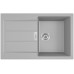 Мийка кухонна Franke Sirius, тектонайт, прямокутник, з крилом, 780х500х200мм, чаша - 1, накладна, 2 S2D 611-78 , сірий