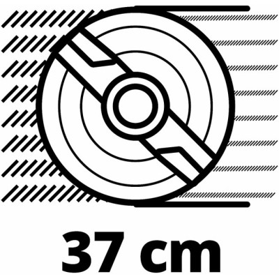 Газонокосарка акумуляторна Einhell PXC GE-CM 36/37 Li 36В(18+18) 37см 45л 25-75мм 14.3кг без АКБ та ЗП