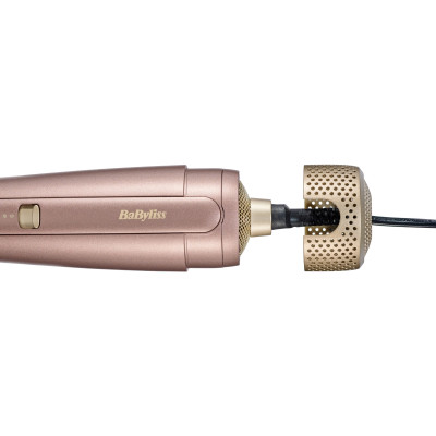 Фен-щітка Babyliss Air Power Volume, 1000Вт, 2 режими, дифузор, іоніз-я, хол. обдув, кераміка, рожевий