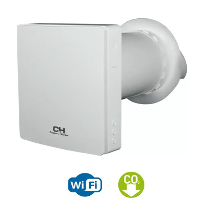 Рекуператор Cooper&Hunter Easy Vent 60м3/г Wi-Fi датчик СО2 Wi-Fi білий Рекуператор Cooper&Hunter Easy Vent 60м3/г Wi-Fi датчик СО2 Wi-Fi білий
