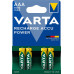 Акумулятор Varta NI-MH Power AAA 1000мА•г, 4шт