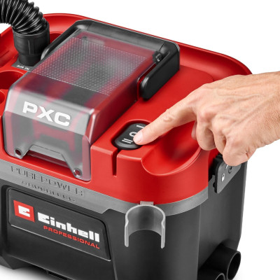 Пилосос професійний акумуляторний Einhell Professional TP-VC 18/10 Li BL 18В 130мбар контейнер 10л вологе/сухе прибирання Dust Class L 3.05кг без АКБ та ЗП Пилосос професійний акумуляторний Einhell Professional TP-VC 18/10 Li BL 18В 130мбар контейнер 10л вологе/сухе прибирання Dust Class L 3.05кг без АКБ та ЗП