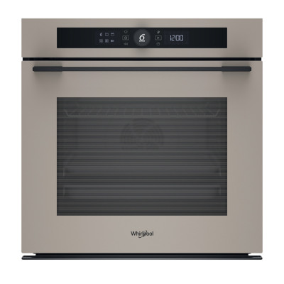 Духова шафа Whirlpool електрична, 73л, A+, дисплей, конвекція, піроліз, телескопічні напрямні, бежевий