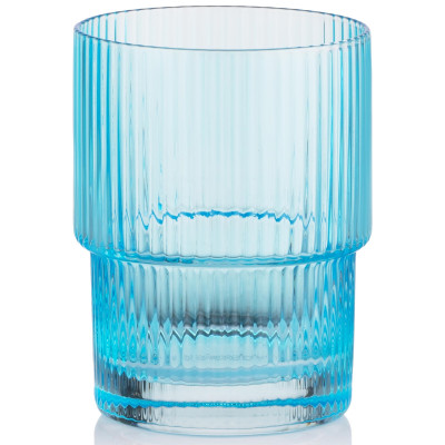 Набір склянок низьких ARDESTO 200мл, 2шт, скло, блакитний Набір склянок низьких ARDESTO 200мл, 2шт, скло, блакитний