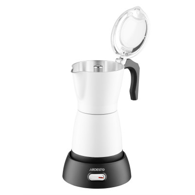 Кавоварка ARDESTO електрична гейзерна 0.3л, мелена, білий Кавоварка ARDESTO електрична гейзерна 0.3л, мелена, білий