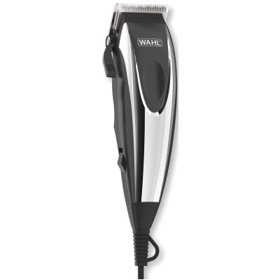 Машинка для стрижки WAHL HomePro Complete Kit, від мережі, вібраційний мотор, насадок-8, кейс,акс. компл, сталь, чорно-сріблястий