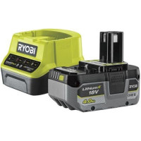 Ryobi Набір акумулятор + зарядний пристрій ONE + RC18120-140X, 18V, 4Aг 5133005091 Ryobi Набір акумулятор + зарядний пристрій ONE + RC18120-140X, 18V, 4Aг 5133005091