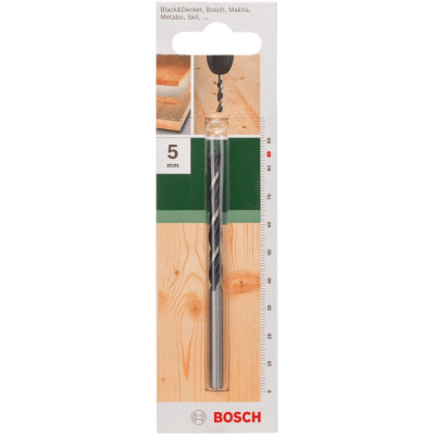 Свердло по дереву спіральне Bosch 5x50мм