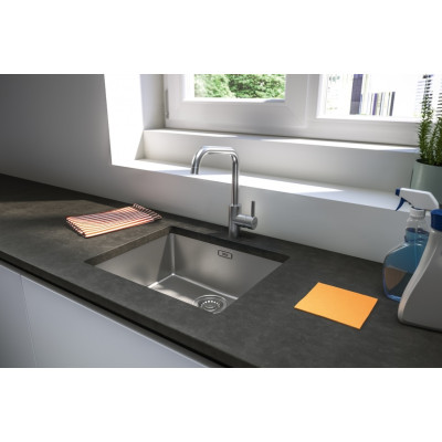 Змішувач для кухні Franke Eos Neo U, довж.виливу - 220мм, поворотний, 1+аератор, нерж