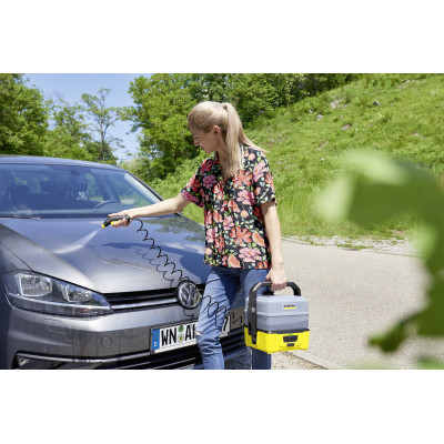 Минимойка низкого давления Karcher OC 3 PLUS CAR, 5бар, 120л/ч, шланг 2.8м, бак для воды 7л, вес 2.2кг(1.680-034.0)