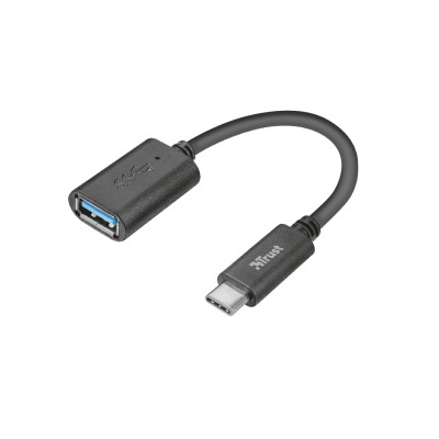 Адаптер Trust Calyx USB-C > USB3.0, 0.09м, чорний