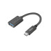 Адаптер Trust Calyx USB-C > USB3.0, 0.09м, чорний