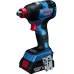 Гайковерт ударный аккумуляторный Bosch Professional GDX 18V-200 С 18В АКБ 2х5А·ч 3400об/мин 200Нм М6-М16 1.2кг 0.601.9G4.201