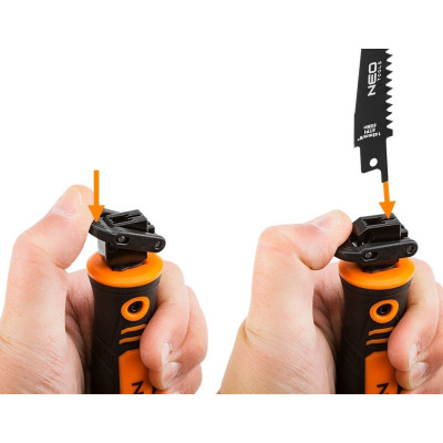 Пила садова Neo Tools тримач, 15см, 24 TPI, 18 TPI, 6 TPI, двокомпонентне руків'я, 0.182кг Пила садова Neo Tools тримач, 15см, 24 TPI, 18 TPI, 6 TPI, двокомпонентне руків'я, 0.182кг