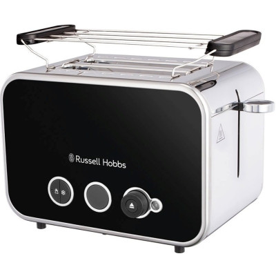 Тостер Russell Hobbs Distinctions 2-Slice 1670Вт, підігрів, розморожування, пластик, чорний