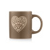 Чашка ARDESTO Heart, 320мл, кераміка, сірий