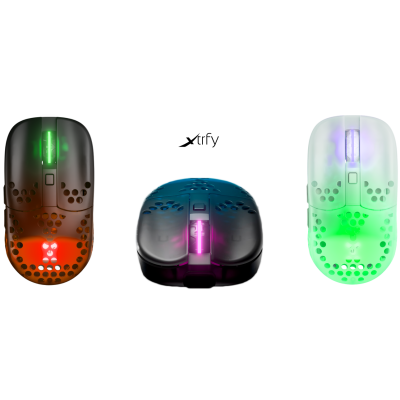 Миша Xtrfy MZ1, WL/USB-A, RGB, чорний