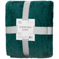 Плед ARDESTO Jacquard Braid 200х220см, 100% поліестер, смарагдовий Плед ARDESTO Jacquard Braid 200х220см, 100% поліестер, смарагдовий