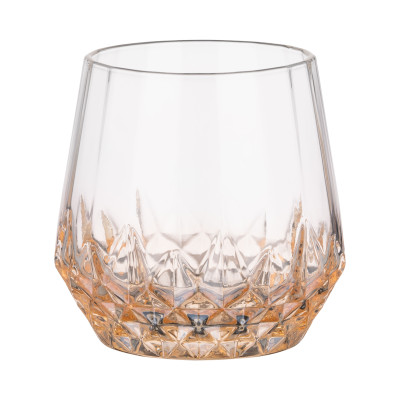 ARDESTO Набір склянок низьких Black Mars Favola 370мл, 2шт, скло, прозоро-золотистий ARDESTO Набір склянок низьких Black Mars Favola 370мл, 2шт, скло, прозоро-золотистий