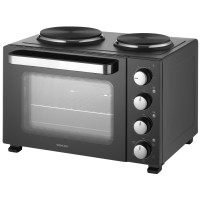 Піч електрична Sencor, 35л, 1500Вт, механіч., гриль, конвенція, 2 конф.зверху, підсвітка всередині, чорна Піч електрична Sencor, 35л, 1500Вт, механіч., гриль, конвенція, 2 конф.зверху, підсвітка всередині, чорна