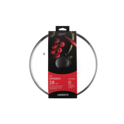 ARDESTO Gemini Gourmet 28 см, скло, нержавіюча сталь, бакеліт