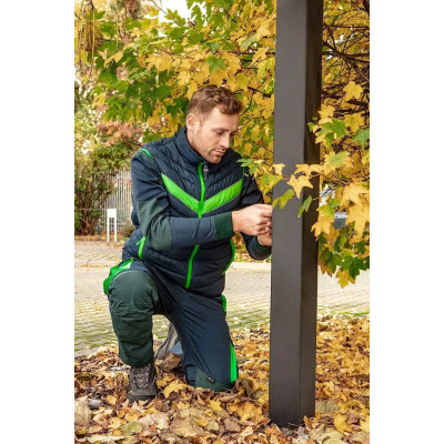 Жилет Neo Tools PREMIUM, зимова, утеплена, 100% полиэстер, M(50), чорн зелений