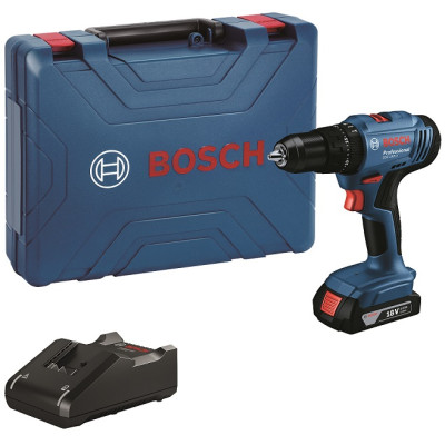 Шуруповерт-дрель ударный аккумуляторный Bosch GSB 183-LI 18В 1х2А-ч 21-56Нм 374-1815об-хв кейс 1.2кг Шуруповерт-дрель ударный аккумуляторный Bosch GSB 183-LI 18В 1х2А-ч 21-56Нм 374-1815об-хв кейс 1.2кг