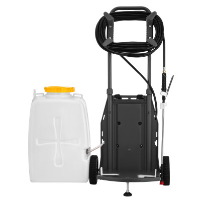 Обприскувач акумуляторний 2E AquaSpray 40LR 40л 12В 1х12А·год 7бар 2.9л·хв 14.5кг вольтметр колеса шланг 15м (2E-40LWBS15)
