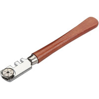 Склоріз роликовий Tolsen, 6 ріжучих ножів, дерев'яне руків'я, 130мм Склоріз роликовий Tolsen, 6 ріжучих ножів, дерев'яне руків'я, 130мм