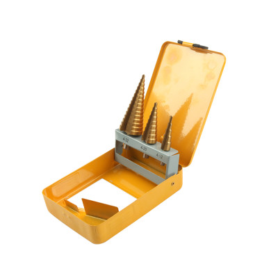 Набір свердел по металу Tolsen, східчасті, 4-32мм, кейс, 3шт