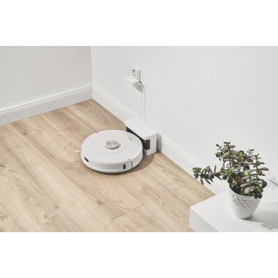 Sencor Робот-пилосос, 400Вт, h=9,8см, вологе прибирання, конт пил -0,45л, вода -0,24л, НЕРА, білий SRV9350WH