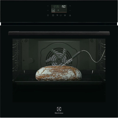 Духова шафа Electrolux електрична, 72л, A++, пара, дисплей, конвекція, піроліз, телескопічні напрямні, чорний Духова шафа Electrolux електрична, 72л, A++, пара, дисплей, конвекція, піроліз, телескопічні напрямні, чорний