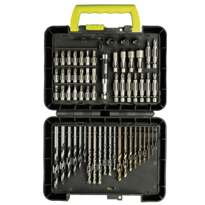 Набір біт і свердел Ryobi RAK60DDF 60шт кейс