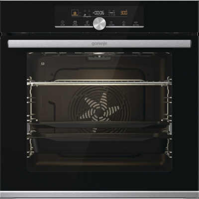 Духова шафа Gorenje духова електрична, 77л, A+, дисплей, піроліз, чорний Духова шафа Gorenje духова електрична, 77л, A+, дисплей, піроліз, чорний