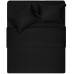 КПБ 2.0сп ARDESTO Mix&Match Premium, підковдра 200х220см, простирадло 240х260см, наволочки (2) 50х70см, 100% бавовна, сатин, чорний
