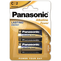Батарейка Panasonic ALKALINE POWER лужна C(LR14) блістер, 2 шт.