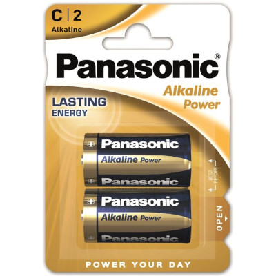 Батарейка Panasonic ALKALINE POWER лужна C(LR14) блістер, 2 шт.