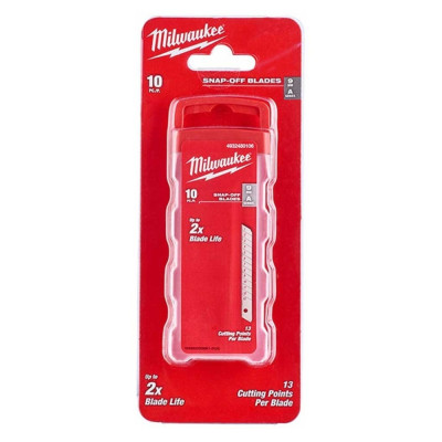 Лезо сегментоване Milwaukee, 9мм, сталь, 10шт