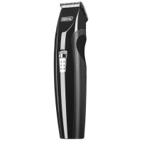 Тример WAHL Mustache&Beard, для бороди і вусів, ААx2, в комплекті, роторний мотор, насадок-4, гребінець, підставка, сталь, чорний