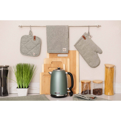 Прихватка ARDESTO Oliver, 20х20см, 100% бавовна, нап-ч: ватин, зелений