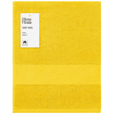 Рушник махровий ARDESTO Essence 50х90см, 100% бавовна, жовтий Рушник махровий ARDESTO Essence 50х90см, 100% бавовна, жовтий