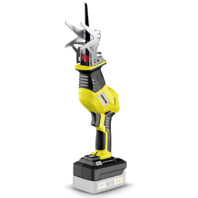 Пила шабельна акумуляторна Karcher PGS 4-18 18В пропил 80мм 1.4кг без АКБ та ЗП Пила шабельна акумуляторна Karcher PGS 4-18 18В пропил 80мм 1.4кг без АКБ та ЗП