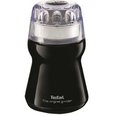 Кавомолка Tefal роторна The Original Grinder 180Вт, об'єм зерен-50г, пластик, чорний Кавомолка Tefal роторна The Original Grinder 180Вт, об'єм зерен-50г, пластик, чорний