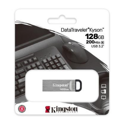 Kingston Накопичувач 128GB USB 3.2 Gen1 DT Kyson Kingston Накопичувач 128GB USB 3.2 Gen1 DT Kyson