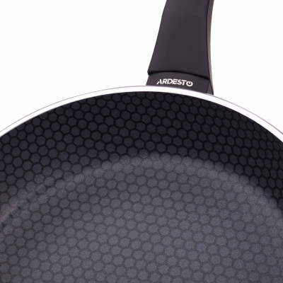ARDESTO Сковорода глибока Gemini Salerno, 26см, алюміній, чорний ARDESTO Сковорода глибока Gemini Salerno, 26см, алюміній, чорний